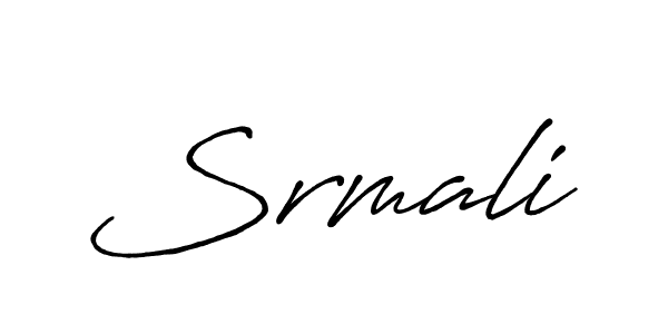 How to make Srmali name signature. Use Antro_Vectra_Bolder style for creating short signs online. This is the latest handwritten sign. Srmali signature style 7 images and pictures png