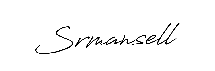 Make a beautiful signature design for name Srmansell. With this signature (Antro_Vectra_Bolder) style, you can create a handwritten signature for free. Srmansell signature style 7 images and pictures png