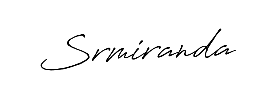 Similarly Antro_Vectra_Bolder is the best handwritten signature design. Signature creator online .You can use it as an online autograph creator for name Srmiranda. Srmiranda signature style 7 images and pictures png