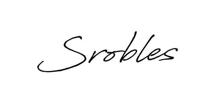 How to make Srobles name signature. Use Antro_Vectra_Bolder style for creating short signs online. This is the latest handwritten sign. Srobles signature style 7 images and pictures png