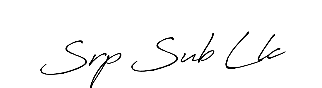 How to make Srp Sub Llc signature? Antro_Vectra_Bolder is a professional autograph style. Create handwritten signature for Srp Sub Llc name. Srp Sub Llc signature style 7 images and pictures png