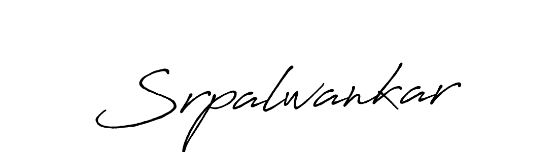 Design your own signature with our free online signature maker. With this signature software, you can create a handwritten (Antro_Vectra_Bolder) signature for name Srpalwankar. Srpalwankar signature style 7 images and pictures png