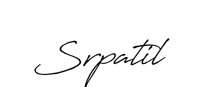 Also we have Srpatil name is the best signature style. Create professional handwritten signature collection using Antro_Vectra_Bolder autograph style. Srpatil signature style 7 images and pictures png