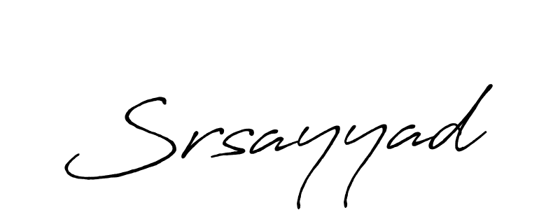 Also You can easily find your signature by using the search form. We will create Srsayyad name handwritten signature images for you free of cost using Antro_Vectra_Bolder sign style. Srsayyad signature style 7 images and pictures png