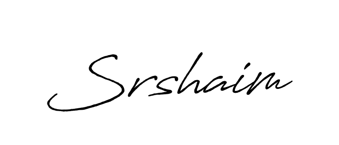 Also You can easily find your signature by using the search form. We will create Srshaim name handwritten signature images for you free of cost using Antro_Vectra_Bolder sign style. Srshaim signature style 7 images and pictures png