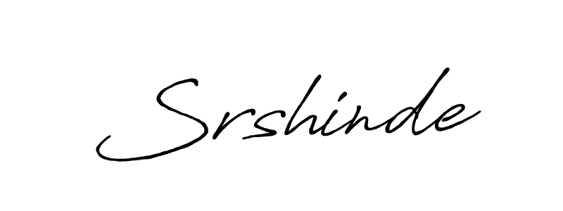Create a beautiful signature design for name Srshinde. With this signature (Antro_Vectra_Bolder) fonts, you can make a handwritten signature for free. Srshinde signature style 7 images and pictures png
