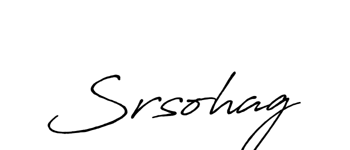 Use a signature maker to create a handwritten signature online. With this signature software, you can design (Antro_Vectra_Bolder) your own signature for name Srsohag. Srsohag signature style 7 images and pictures png