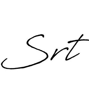 Make a beautiful signature design for name Srt. With this signature (Antro_Vectra_Bolder) style, you can create a handwritten signature for free. Srt signature style 7 images and pictures png