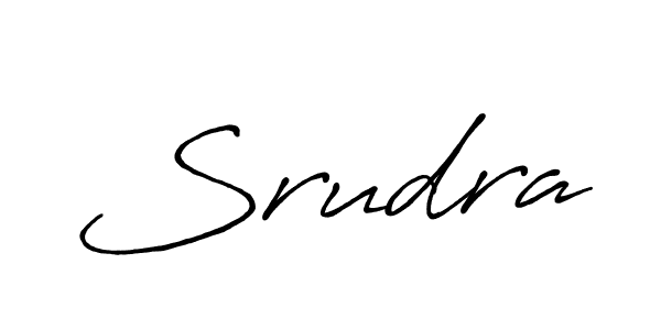 Use a signature maker to create a handwritten signature online. With this signature software, you can design (Antro_Vectra_Bolder) your own signature for name Srudra. Srudra signature style 7 images and pictures png