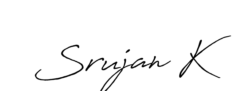 Once you've used our free online signature maker to create your best signature Antro_Vectra_Bolder style, it's time to enjoy all of the benefits that Srujan K name signing documents. Srujan K signature style 7 images and pictures png