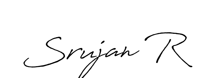 Also You can easily find your signature by using the search form. We will create Srujan R name handwritten signature images for you free of cost using Antro_Vectra_Bolder sign style. Srujan R signature style 7 images and pictures png