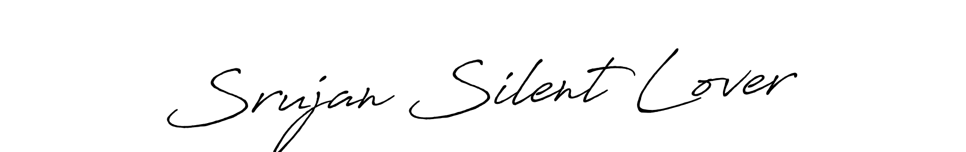 Use a signature maker to create a handwritten signature online. With this signature software, you can design (Antro_Vectra_Bolder) your own signature for name Srujan Silent Lover. Srujan Silent Lover signature style 7 images and pictures png