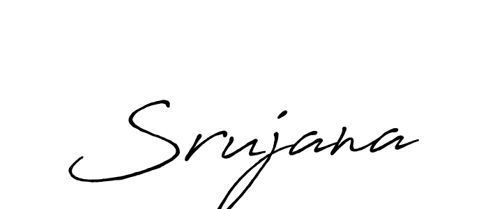 Use a signature maker to create a handwritten signature online. With this signature software, you can design (Antro_Vectra_Bolder) your own signature for name Srujana. Srujana signature style 7 images and pictures png