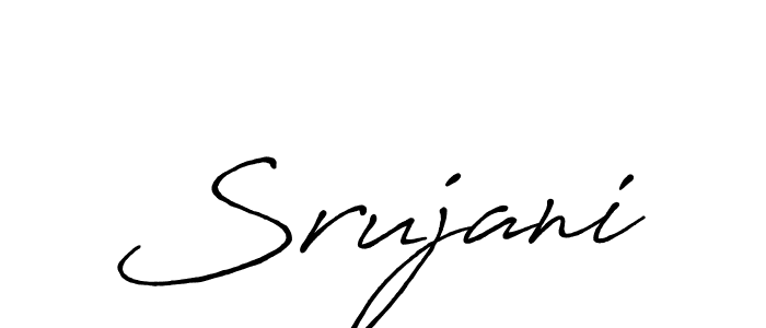 Also we have Srujani name is the best signature style. Create professional handwritten signature collection using Antro_Vectra_Bolder autograph style. Srujani signature style 7 images and pictures png