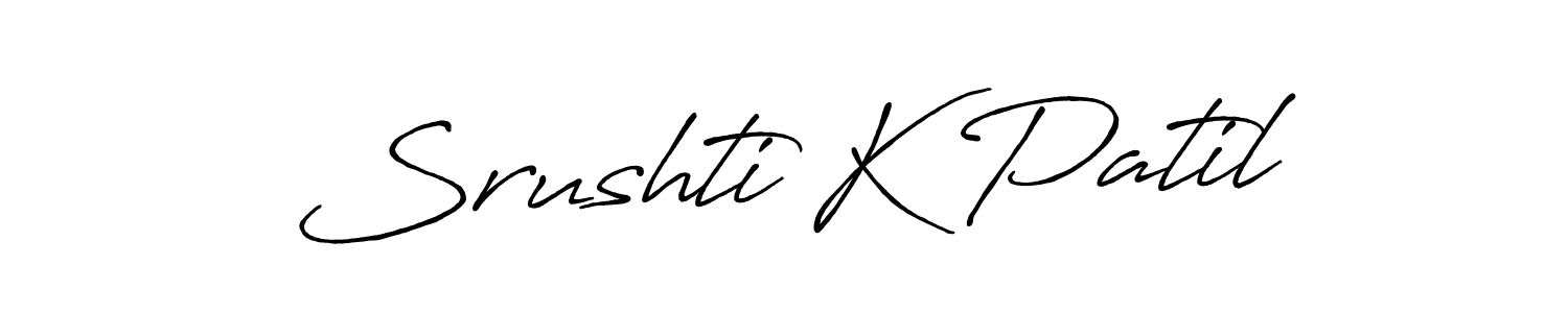 It looks lik you need a new signature style for name Srushti K Patil. Design unique handwritten (Antro_Vectra_Bolder) signature with our free signature maker in just a few clicks. Srushti K Patil signature style 7 images and pictures png