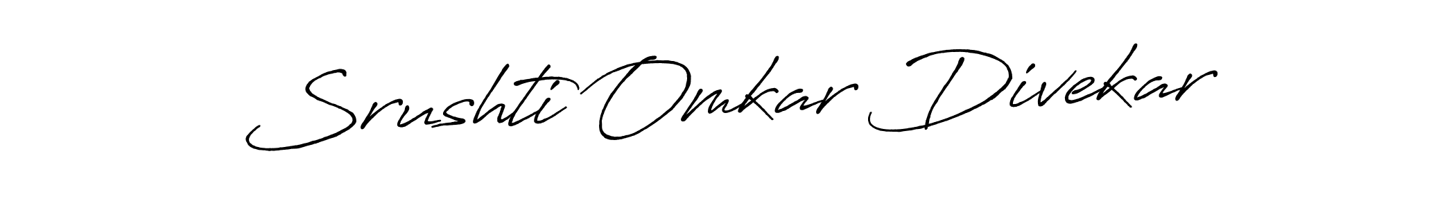 Also You can easily find your signature by using the search form. We will create Srushti Omkar Divekar name handwritten signature images for you free of cost using Antro_Vectra_Bolder sign style. Srushti Omkar Divekar signature style 7 images and pictures png