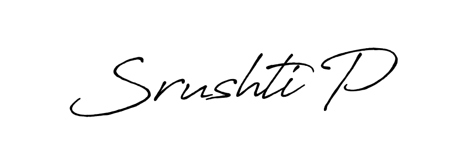 This is the best signature style for the Srushti P name. Also you like these signature font (Antro_Vectra_Bolder). Mix name signature. Srushti P signature style 7 images and pictures png