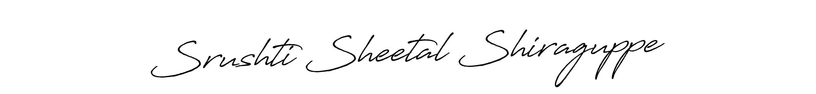 Use a signature maker to create a handwritten signature online. With this signature software, you can design (Antro_Vectra_Bolder) your own signature for name Srushti Sheetal Shiraguppe. Srushti Sheetal Shiraguppe signature style 7 images and pictures png