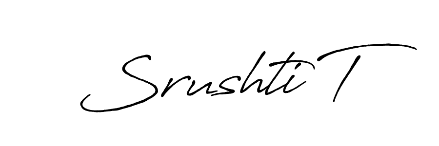 How to Draw Srushti T signature style? Antro_Vectra_Bolder is a latest design signature styles for name Srushti T. Srushti T signature style 7 images and pictures png