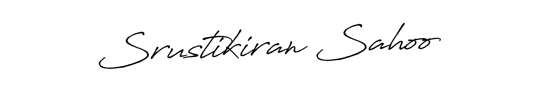 The best way (Antro_Vectra_Bolder) to make a short signature is to pick only two or three words in your name. The name Srustikiran Sahoo include a total of six letters. For converting this name. Srustikiran Sahoo signature style 7 images and pictures png
