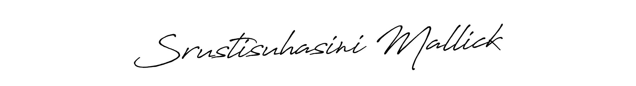 How to make Srustisuhasini Mallick signature? Antro_Vectra_Bolder is a professional autograph style. Create handwritten signature for Srustisuhasini Mallick name. Srustisuhasini Mallick signature style 7 images and pictures png