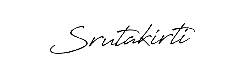 Make a beautiful signature design for name Srutakirti. With this signature (Antro_Vectra_Bolder) style, you can create a handwritten signature for free. Srutakirti signature style 7 images and pictures png