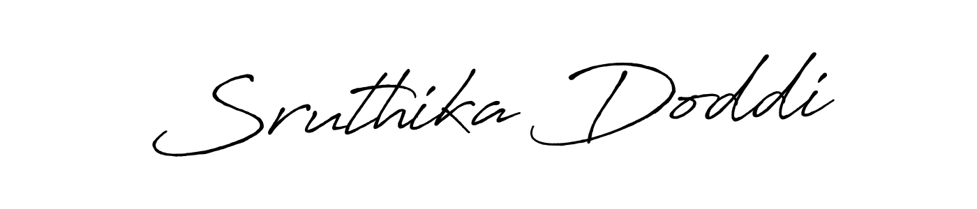 Sruthika Doddi stylish signature style. Best Handwritten Sign (Antro_Vectra_Bolder) for my name. Handwritten Signature Collection Ideas for my name Sruthika Doddi. Sruthika Doddi signature style 7 images and pictures png