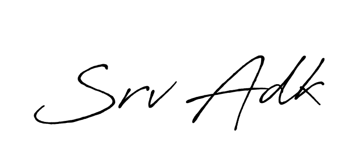 Antro_Vectra_Bolder is a professional signature style that is perfect for those who want to add a touch of class to their signature. It is also a great choice for those who want to make their signature more unique. Get Srv Adk name to fancy signature for free. Srv Adk signature style 7 images and pictures png