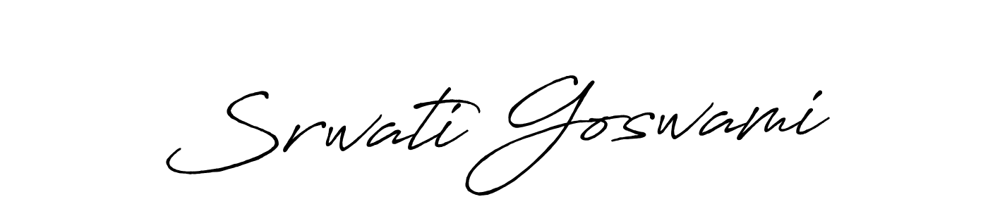 How to Draw Srwati Goswami signature style? Antro_Vectra_Bolder is a latest design signature styles for name Srwati Goswami. Srwati Goswami signature style 7 images and pictures png