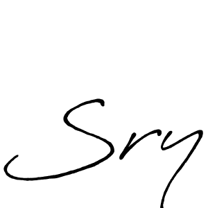 How to make Sry signature? Antro_Vectra_Bolder is a professional autograph style. Create handwritten signature for Sry name. Sry signature style 7 images and pictures png