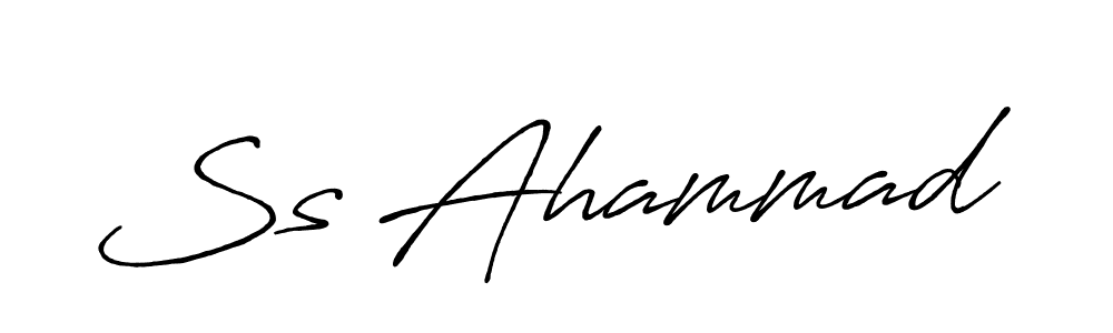 It looks lik you need a new signature style for name Ss Ahammad. Design unique handwritten (Antro_Vectra_Bolder) signature with our free signature maker in just a few clicks. Ss Ahammad signature style 7 images and pictures png