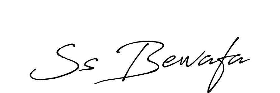 How to Draw Ss Bewafa signature style? Antro_Vectra_Bolder is a latest design signature styles for name Ss Bewafa. Ss Bewafa signature style 7 images and pictures png