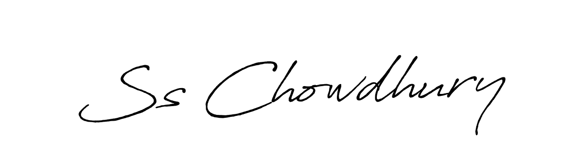 Use a signature maker to create a handwritten signature online. With this signature software, you can design (Antro_Vectra_Bolder) your own signature for name Ss Chowdhury. Ss Chowdhury signature style 7 images and pictures png