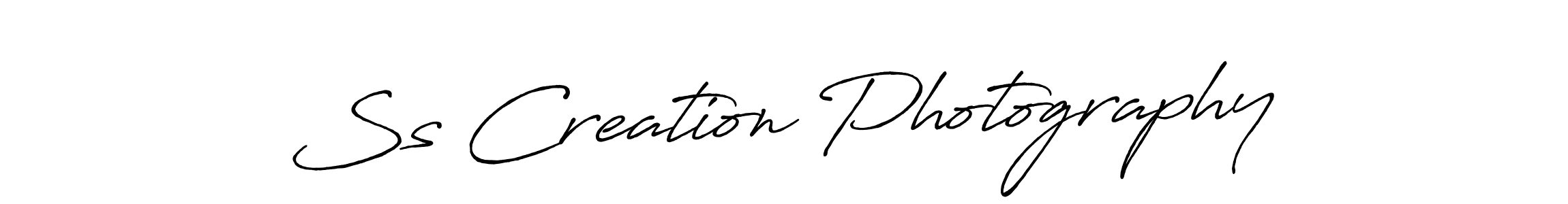 How to make Ss Creation Photography signature? Antro_Vectra_Bolder is a professional autograph style. Create handwritten signature for Ss Creation Photography name. Ss Creation Photography signature style 7 images and pictures png