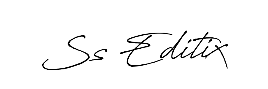 Similarly Antro_Vectra_Bolder is the best handwritten signature design. Signature creator online .You can use it as an online autograph creator for name Ss Editix. Ss Editix signature style 7 images and pictures png