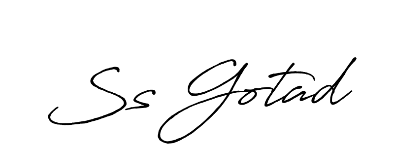 Similarly Antro_Vectra_Bolder is the best handwritten signature design. Signature creator online .You can use it as an online autograph creator for name Ss Gotad. Ss Gotad signature style 7 images and pictures png