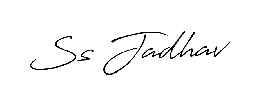 Design your own signature with our free online signature maker. With this signature software, you can create a handwritten (Antro_Vectra_Bolder) signature for name Ss Jadhav. Ss Jadhav signature style 7 images and pictures png