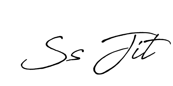 Ss Jit stylish signature style. Best Handwritten Sign (Antro_Vectra_Bolder) for my name. Handwritten Signature Collection Ideas for my name Ss Jit. Ss Jit signature style 7 images and pictures png