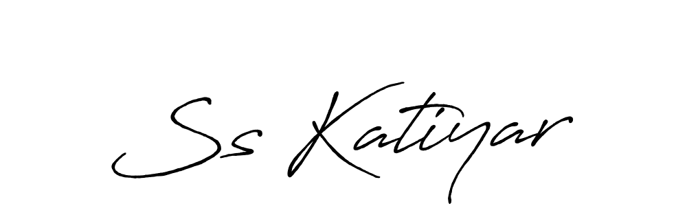 if you are searching for the best signature style for your name Ss Katiyar. so please give up your signature search. here we have designed multiple signature styles  using Antro_Vectra_Bolder. Ss Katiyar signature style 7 images and pictures png