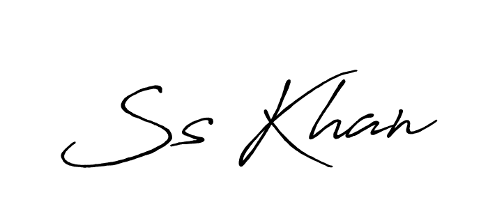 Ss Khan stylish signature style. Best Handwritten Sign (Antro_Vectra_Bolder) for my name. Handwritten Signature Collection Ideas for my name Ss Khan. Ss Khan signature style 7 images and pictures png
