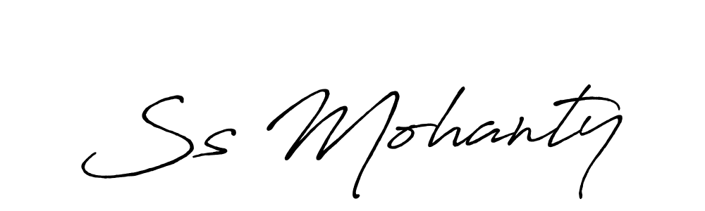 Design your own signature with our free online signature maker. With this signature software, you can create a handwritten (Antro_Vectra_Bolder) signature for name Ss Mohanty. Ss Mohanty signature style 7 images and pictures png