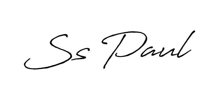 Make a beautiful signature design for name Ss Paul. With this signature (Antro_Vectra_Bolder) style, you can create a handwritten signature for free. Ss Paul signature style 7 images and pictures png