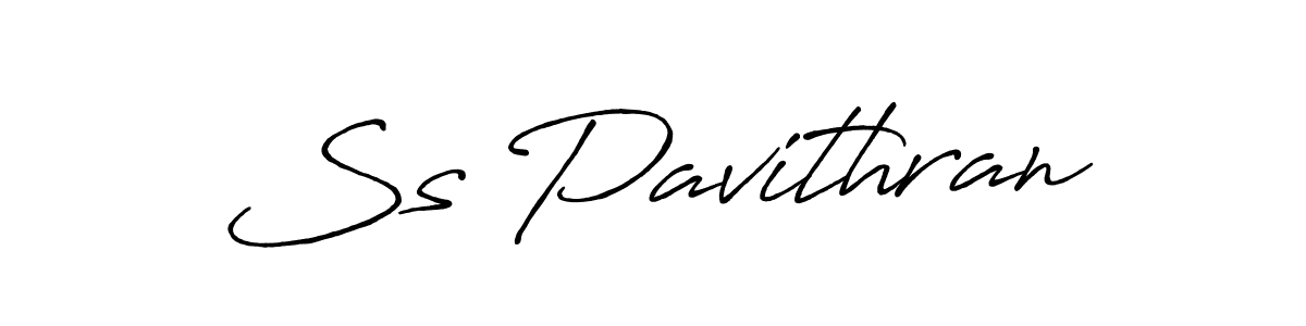 The best way (Antro_Vectra_Bolder) to make a short signature is to pick only two or three words in your name. The name Ss Pavithran include a total of six letters. For converting this name. Ss Pavithran signature style 7 images and pictures png