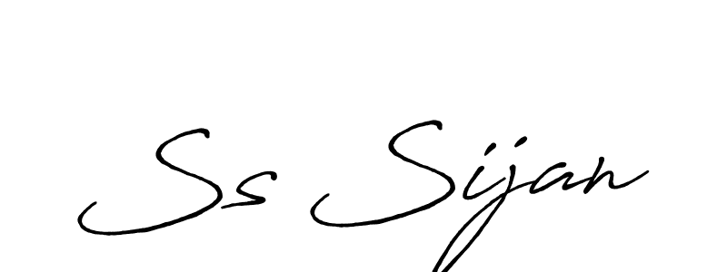 Ss Sijan stylish signature style. Best Handwritten Sign (Antro_Vectra_Bolder) for my name. Handwritten Signature Collection Ideas for my name Ss Sijan. Ss Sijan signature style 7 images and pictures png