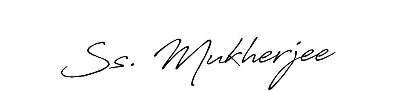 Ss. Mukherjee stylish signature style. Best Handwritten Sign (Antro_Vectra_Bolder) for my name. Handwritten Signature Collection Ideas for my name Ss. Mukherjee. Ss. Mukherjee signature style 7 images and pictures png