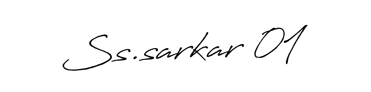 Create a beautiful signature design for name Ss.sarkar 01. With this signature (Antro_Vectra_Bolder) fonts, you can make a handwritten signature for free. Ss.sarkar 01 signature style 7 images and pictures png