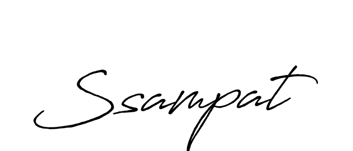 Once you've used our free online signature maker to create your best signature Antro_Vectra_Bolder style, it's time to enjoy all of the benefits that Ssampat name signing documents. Ssampat signature style 7 images and pictures png