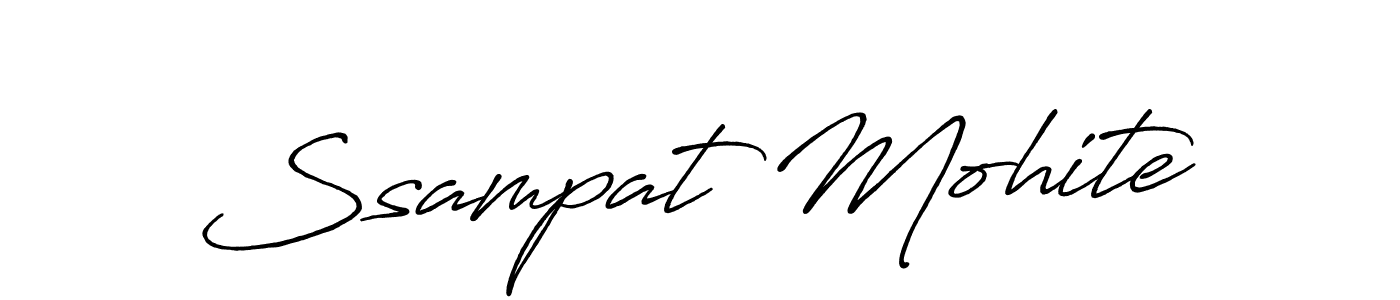 You can use this online signature creator to create a handwritten signature for the name Ssampat Mohite. This is the best online autograph maker. Ssampat Mohite signature style 7 images and pictures png