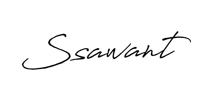 Create a beautiful signature design for name Ssawant. With this signature (Antro_Vectra_Bolder) fonts, you can make a handwritten signature for free. Ssawant signature style 7 images and pictures png