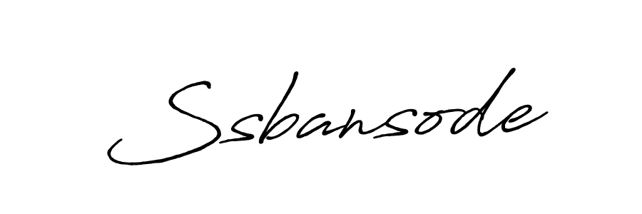 Design your own signature with our free online signature maker. With this signature software, you can create a handwritten (Antro_Vectra_Bolder) signature for name Ssbansode. Ssbansode signature style 7 images and pictures png